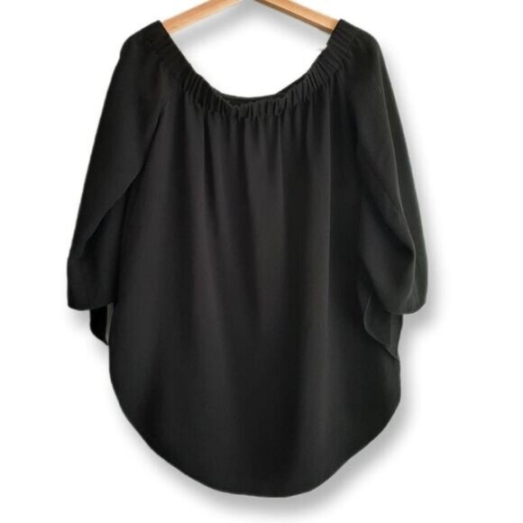 CLUB MONACO Sophia Off Shoulder Light & Flowy Blouse Sz 4 - Picture 3 of 13